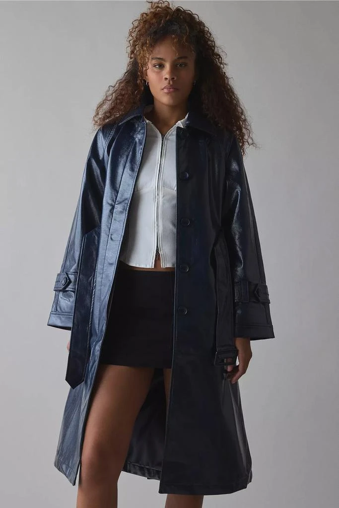 Hosbjerg Hosbjerg Ray Tori Faux Leather Trench Coat 3
