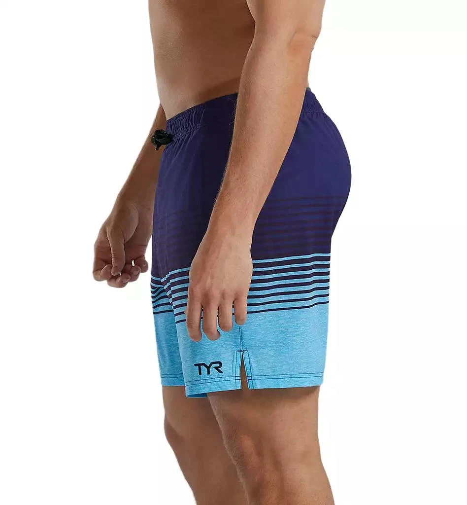 TYR Men's Skua Color Block Performance 7" Volley Shorts 3