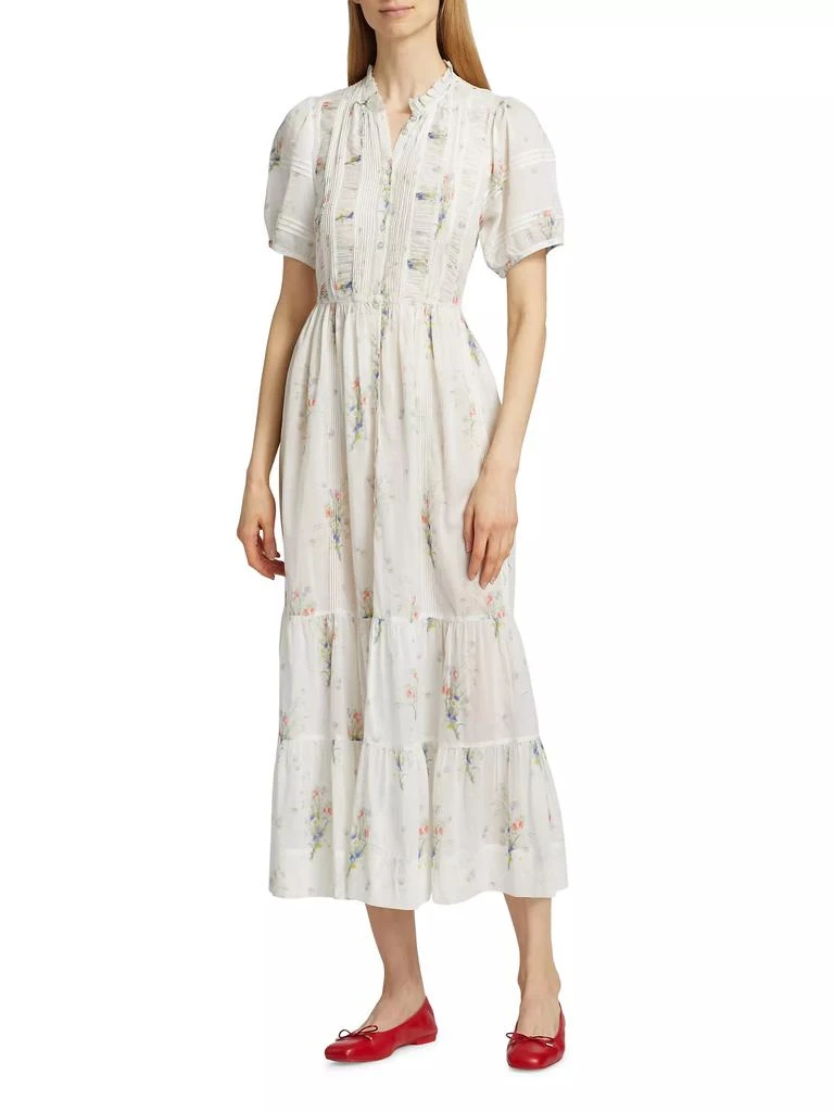 DÔEN Haleigh Floral Cotton Maxi Dress 3