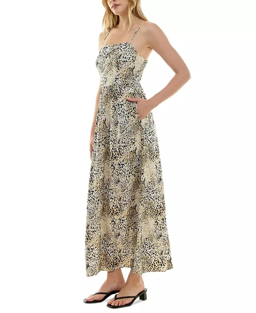 As U Wish Juniors' Animal-Print Square-Neck Maxi Dress 3