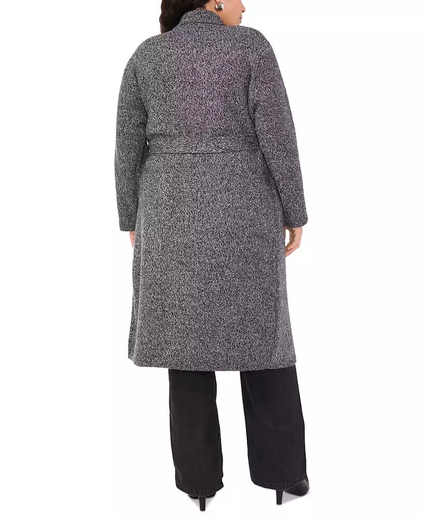 Vince Camuto Plus Size Notch-Collar Belted Cardigan, Exclusively at Macy's 2