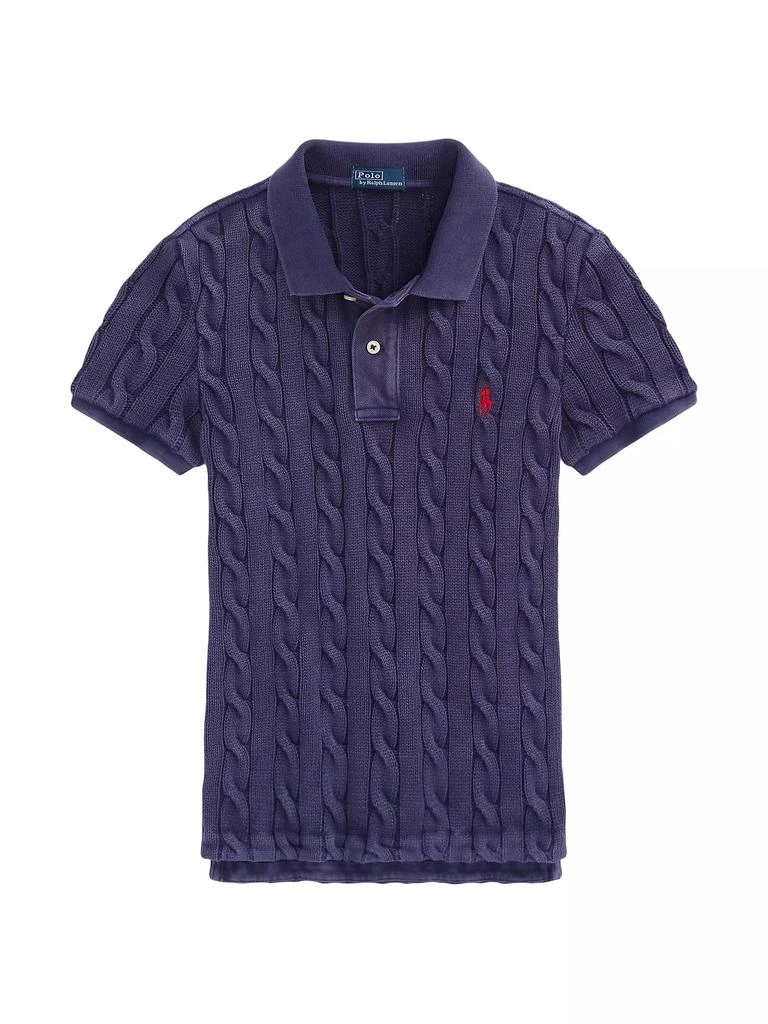 Ralph Lauren Cable-Knit Polo Shirt 1