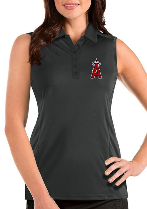 Antigua Womens Mlb Los Angeles Angels Sleeveless Tribute Top 1