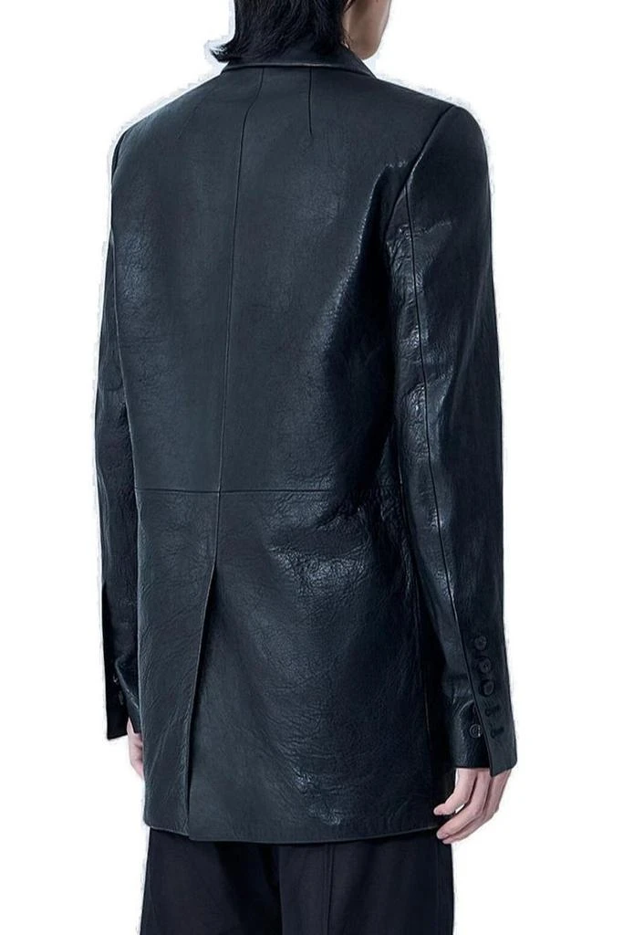 Rick Owens Rick Owens Single-Breasted Leather Jacket 2