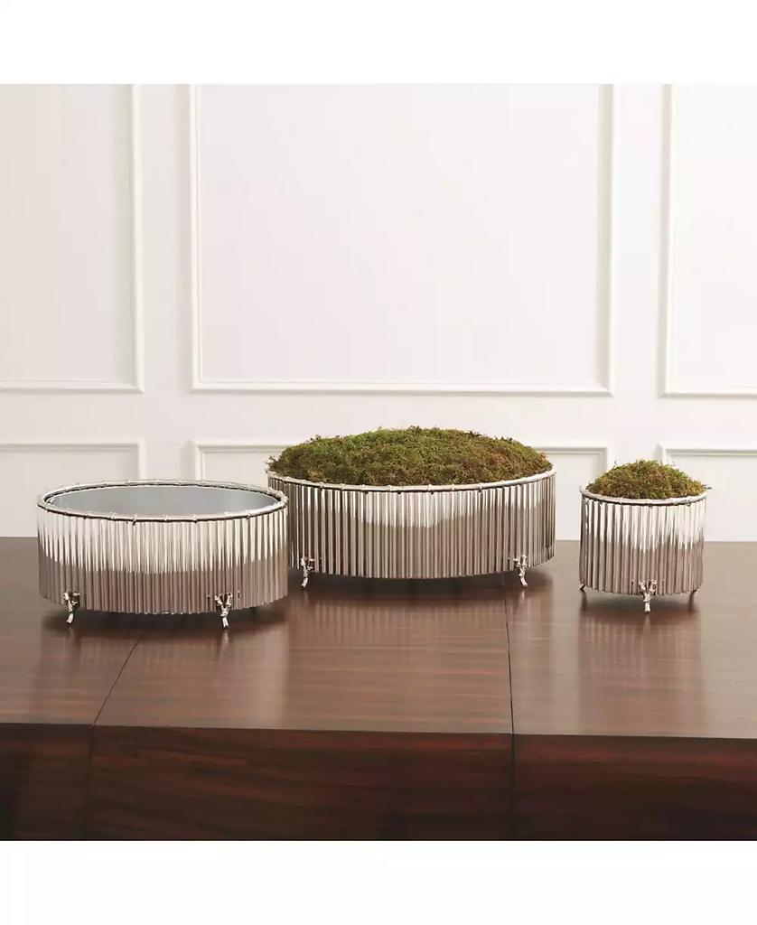 Global Views Corrugated Bamboo Cachepot Large