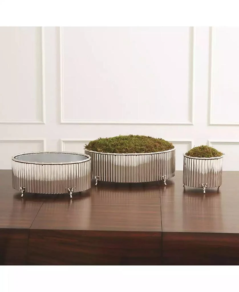 Global Views Corrugated Bamboo Cachepot Large 1