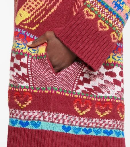 Stella McCartney Intarsia wool-blend hoodie dress 6