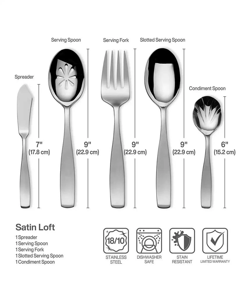 Mikasa Satin Loft 65 Pc Set, Service for 12 9