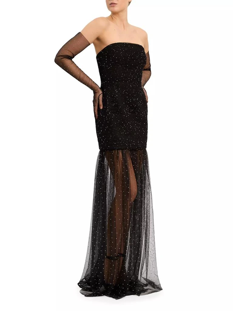 Rebecca Vallance Lilah Shimmer Strapless Gown 4