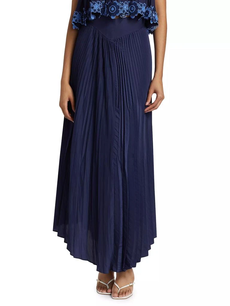 Ramy Brook Winifred Pleated Maxi Skirt 3