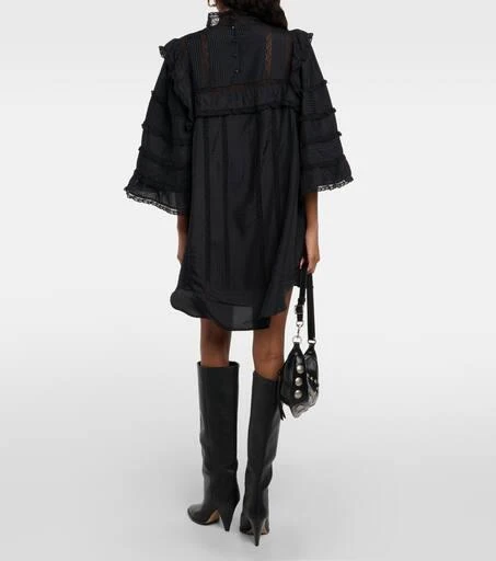 Isabel Marant Zakae ruffle-trimmed silk minidress 3