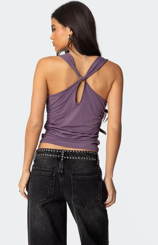 Edikted Liza Knotted Cowl Neck Top 4