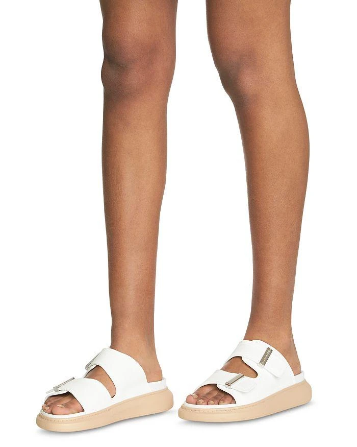 Alexander McQueen Women's Buckled Slide Sandals 2