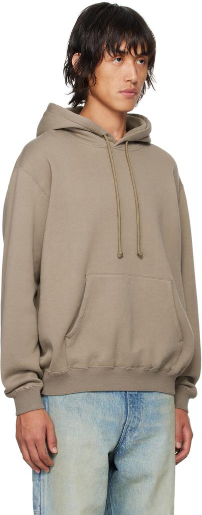 AURALEE Brown Smooth Soft Sweat Hoodie