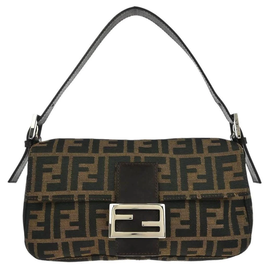 Fendi Baguette Bag Zucca Canvas Canvas Handbag (Pre-Owned)