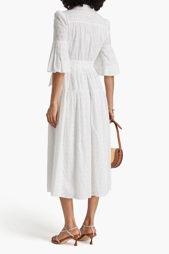 Diane von Furstenberg Aveena broderie anglaise cotton midi shirt dress 3