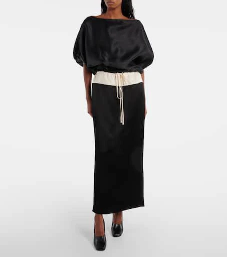 Khaite Chet satin maxi skirt 2