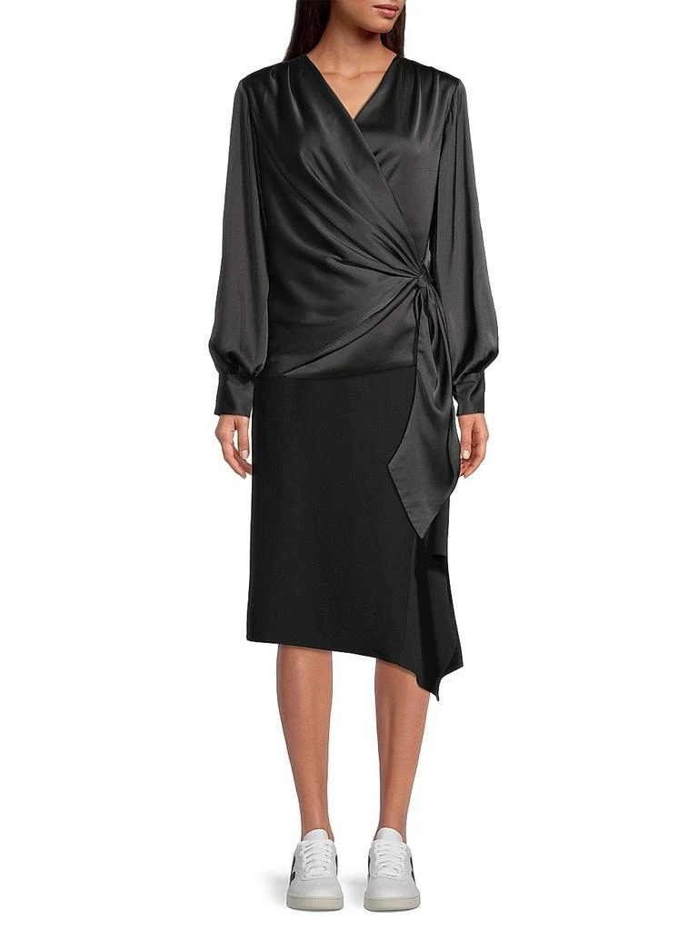 Karmamia Ines Satin Wrap Blouse 2