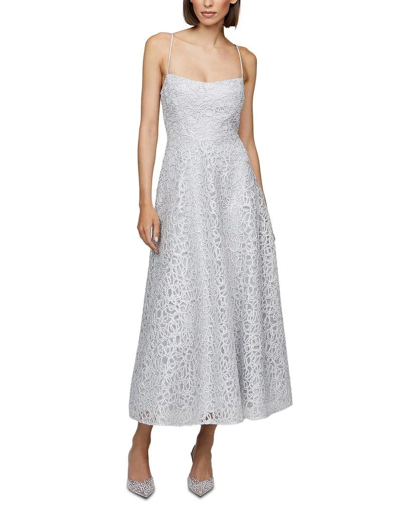 Theia Embroidered Tulle Dress 1