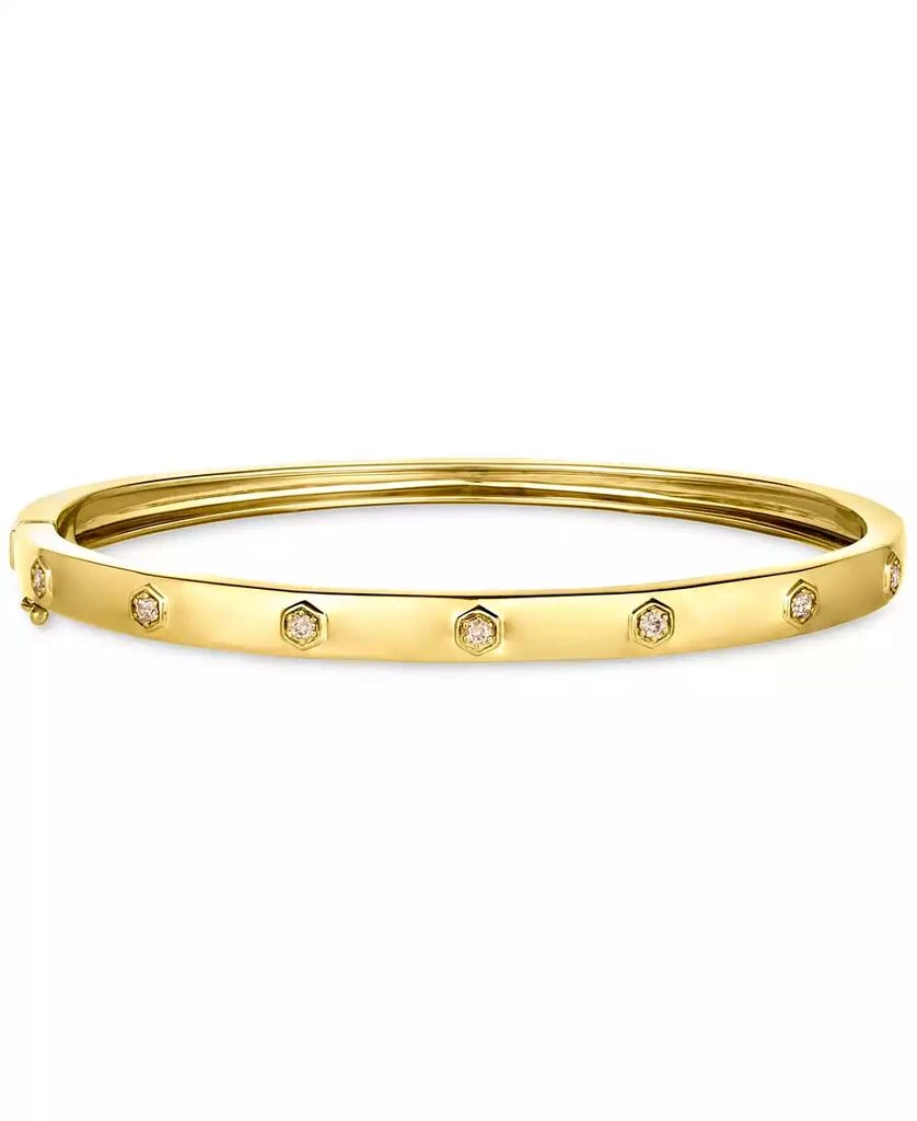 Le Vian Anywear Everywear® Nude Diamond Bangle Bracelet (1/5 ct. t.w.) in 14k Gold (Also Available in Rose Gold or White Gold) 1