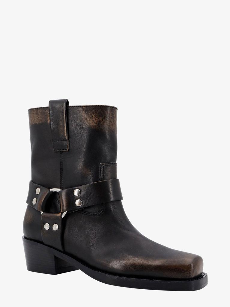 Paris Texas Leather ankle boots with used effect