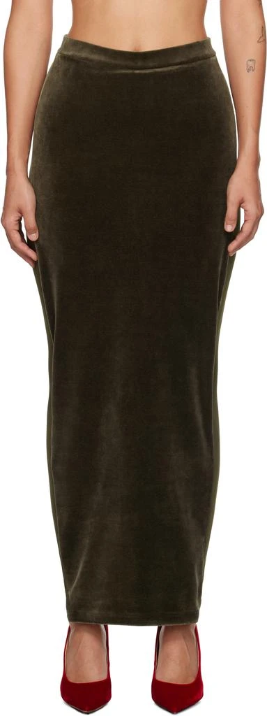 pushBUTTON Khaki Hybrid Skort 1