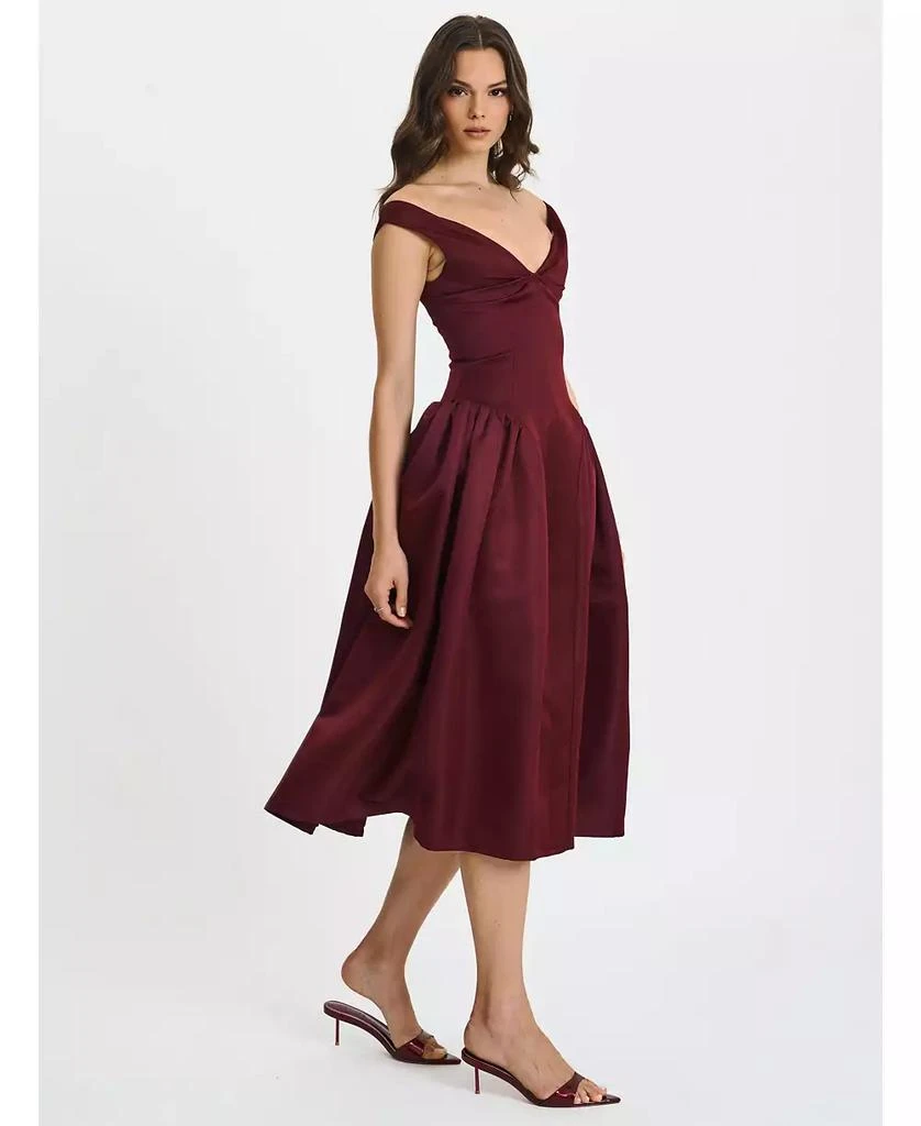 Shop Women's Omella Burgundy Ruched Bust Sweetheart Flared Maxi Dress on  Sale at BeyondStyle  Get Lowest price in three month Women's Omella  Burgundy Ruched Bust Sweetheart Flared Maxi Dress with Limited-Time