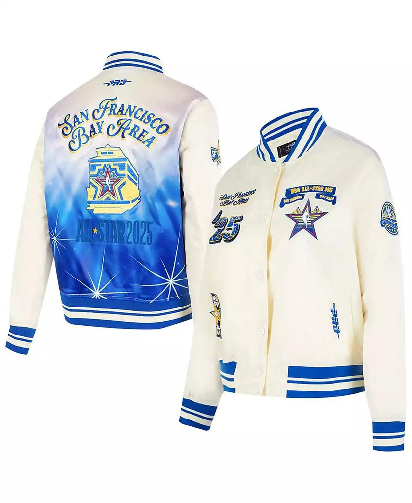 Pro Standard Women's Cream 2025 NBA All-Star Game Satin Jacket