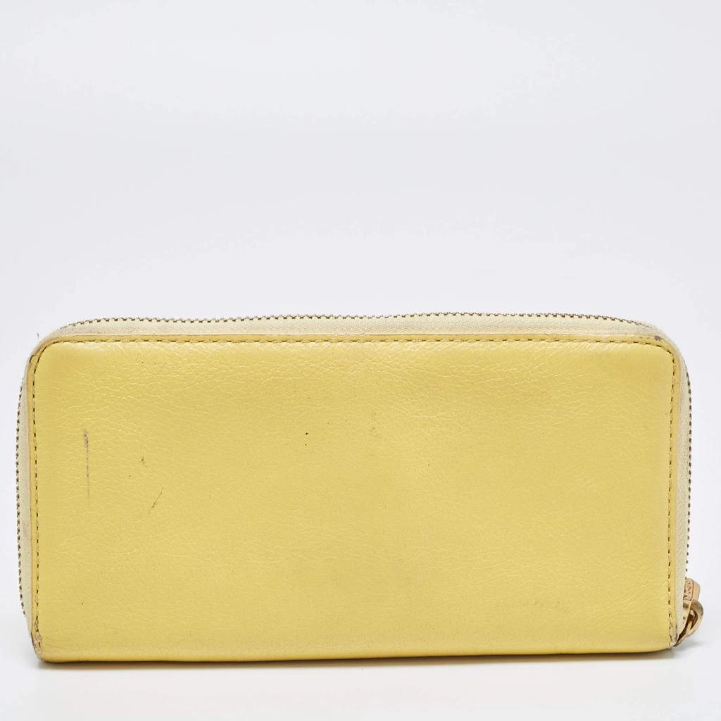 Marc Jacobs Marc by Marc Jacobs Yellow Leather Classic Q Zip Around Wallet 5