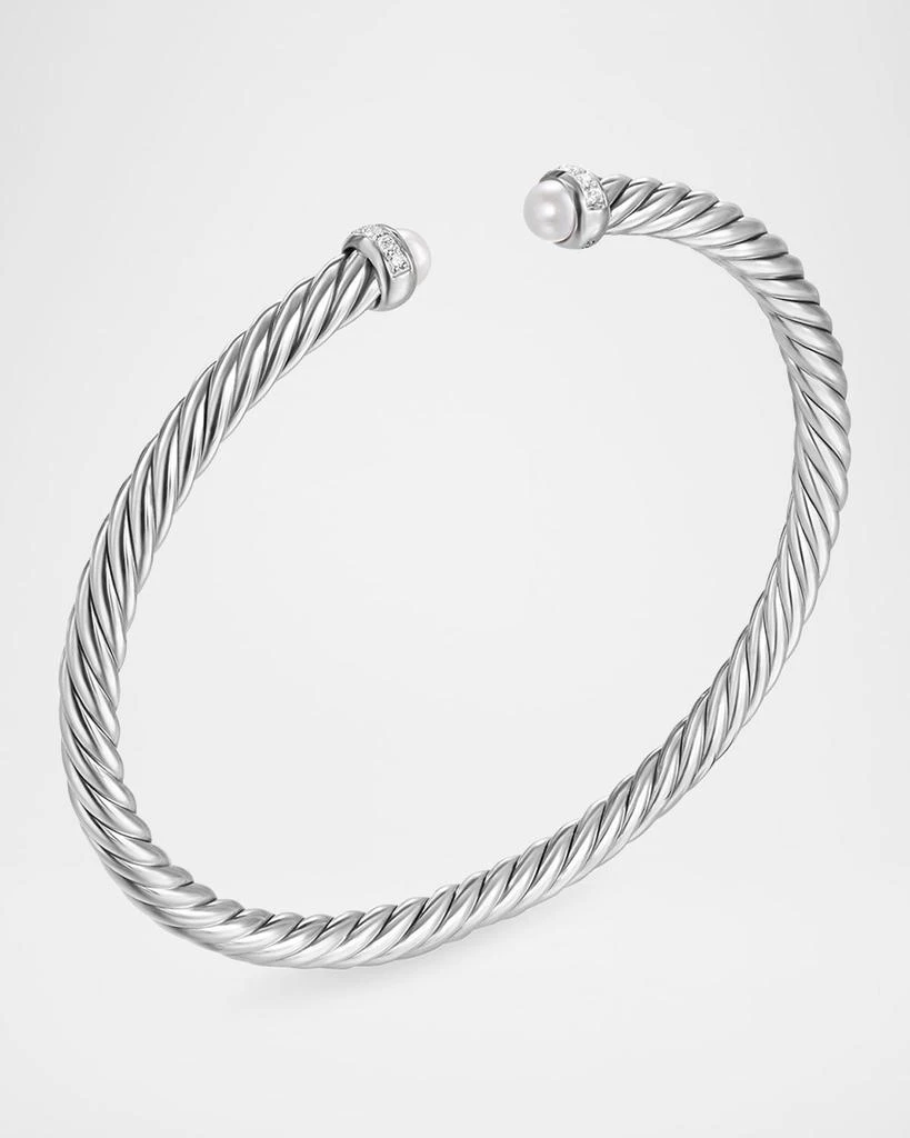 David Yurman Modern Cable Flex Bracelet with Gemstones and Diamonds in Silver, 4mm 2