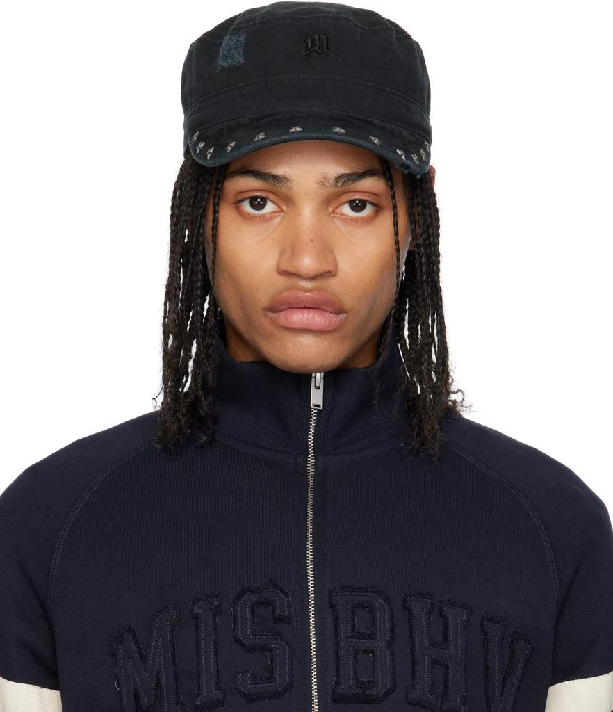 Misbhv Black Studded Military Cap 1