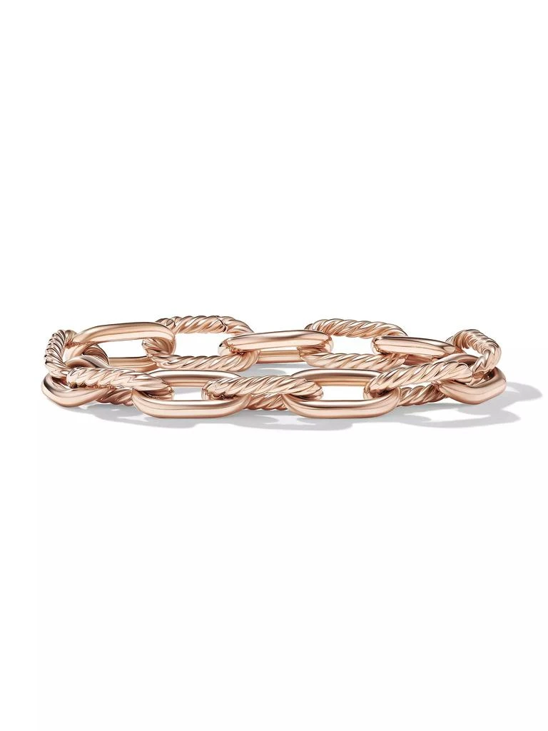 David Yurman DY Madison Chain Bracelet in 18K Rose Gold 1