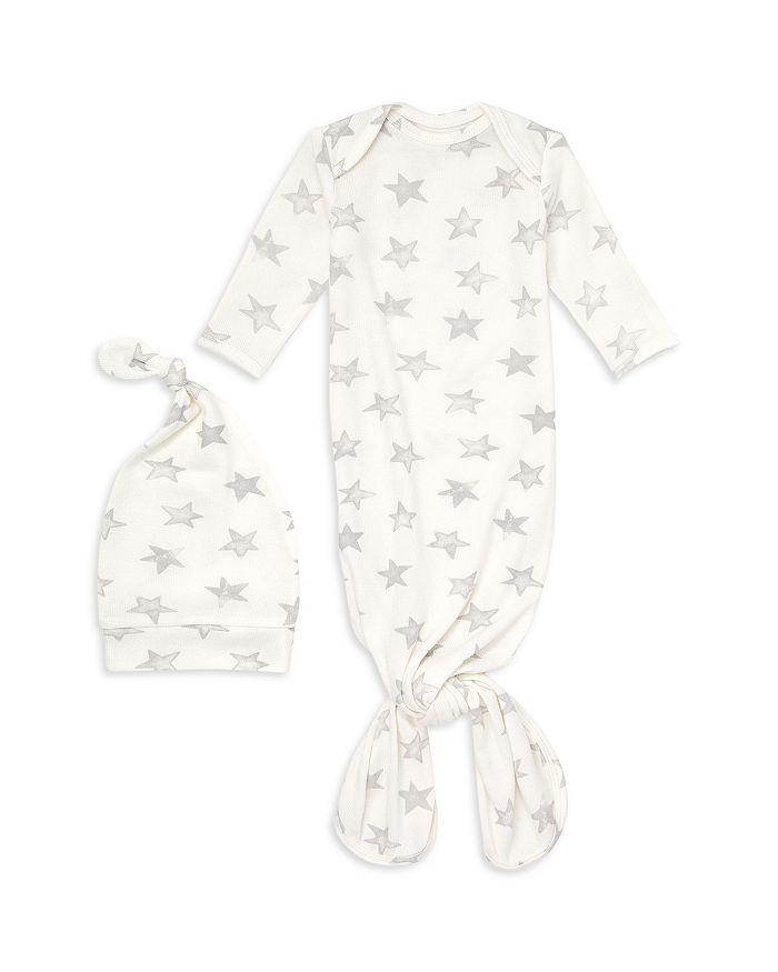 aden + anais Unisex 2 Pc. Star Print Snuggle Knit Gown & Hat Set - Baby