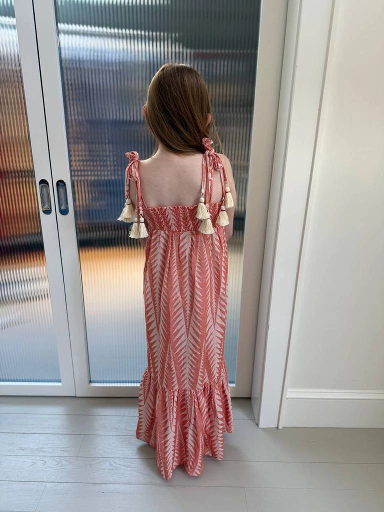 Pearl and Caviar Finikas Dress In Mandarin Orange 2