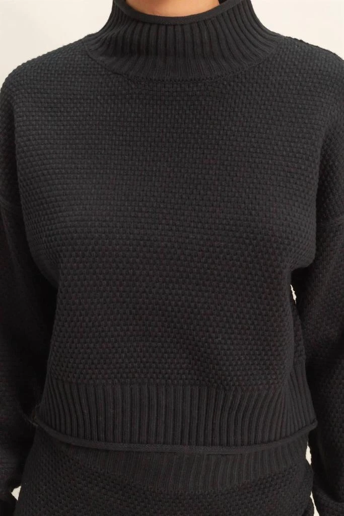 HYFVE Hyfve - Textured High Neck Sweater 
Skirt Set 3