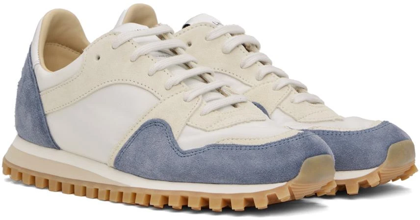 Spalwart White & Blue Marathon Trail Low Sneakers 4