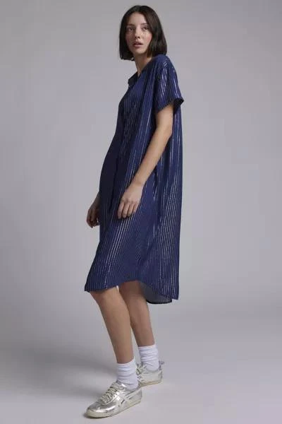 WILDFANG WILDFANG Empower Pinstripe Shirt Dress 3