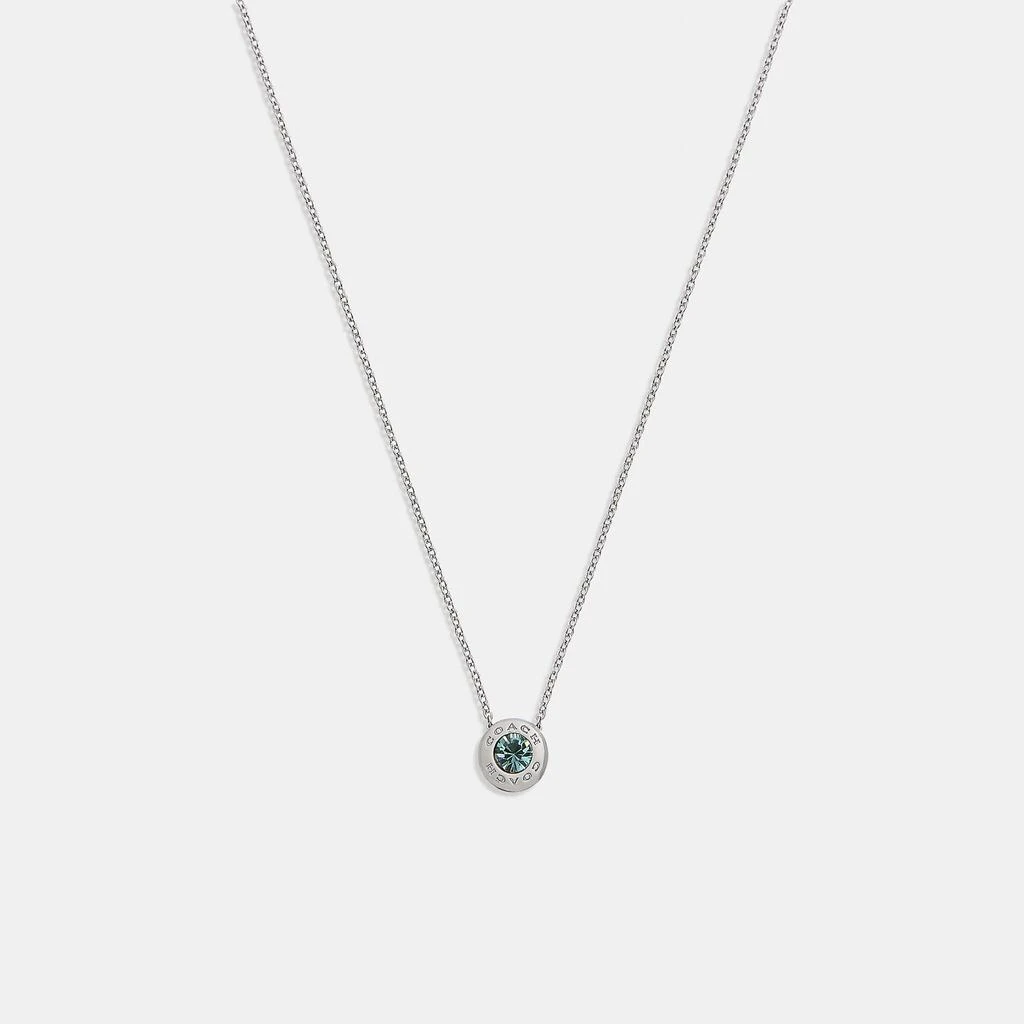Coach Coach Outlet Open Circle Stone Strand Necklace 4