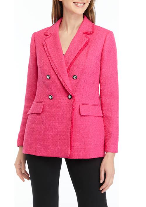 KARL LAGERFELD PARIS Lagerfeld Paris Womens Tweed Blazer