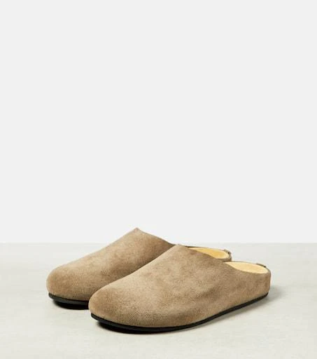 The Row Hugo suede mules 4