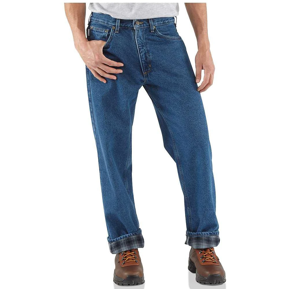 Carhartt Carhartt Men's Relaxed Fit Straight Leg Flannel Lined Jean 1