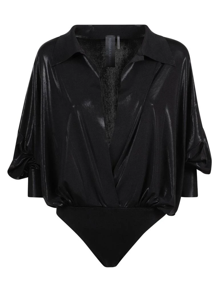 Norma Kamali Norma Kamali Draped Bodysuit Top