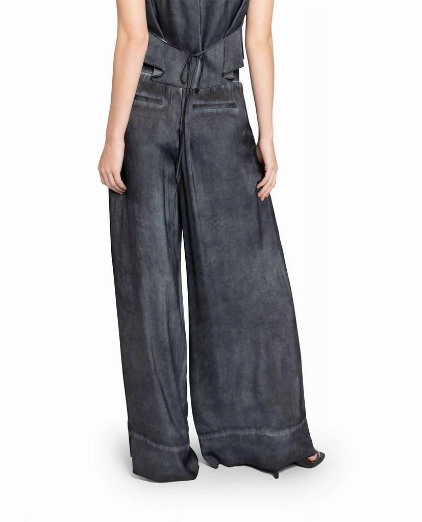 Nicole Miller Garment Dyed Silk Wide Leg Pant 2