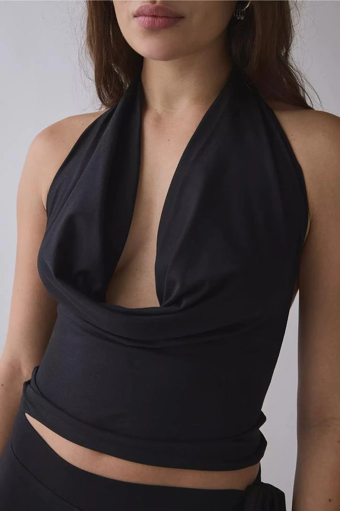 Frankies Bikinis Frankies Bikinis Jay Plunging Cowl Neck Halter Top 4