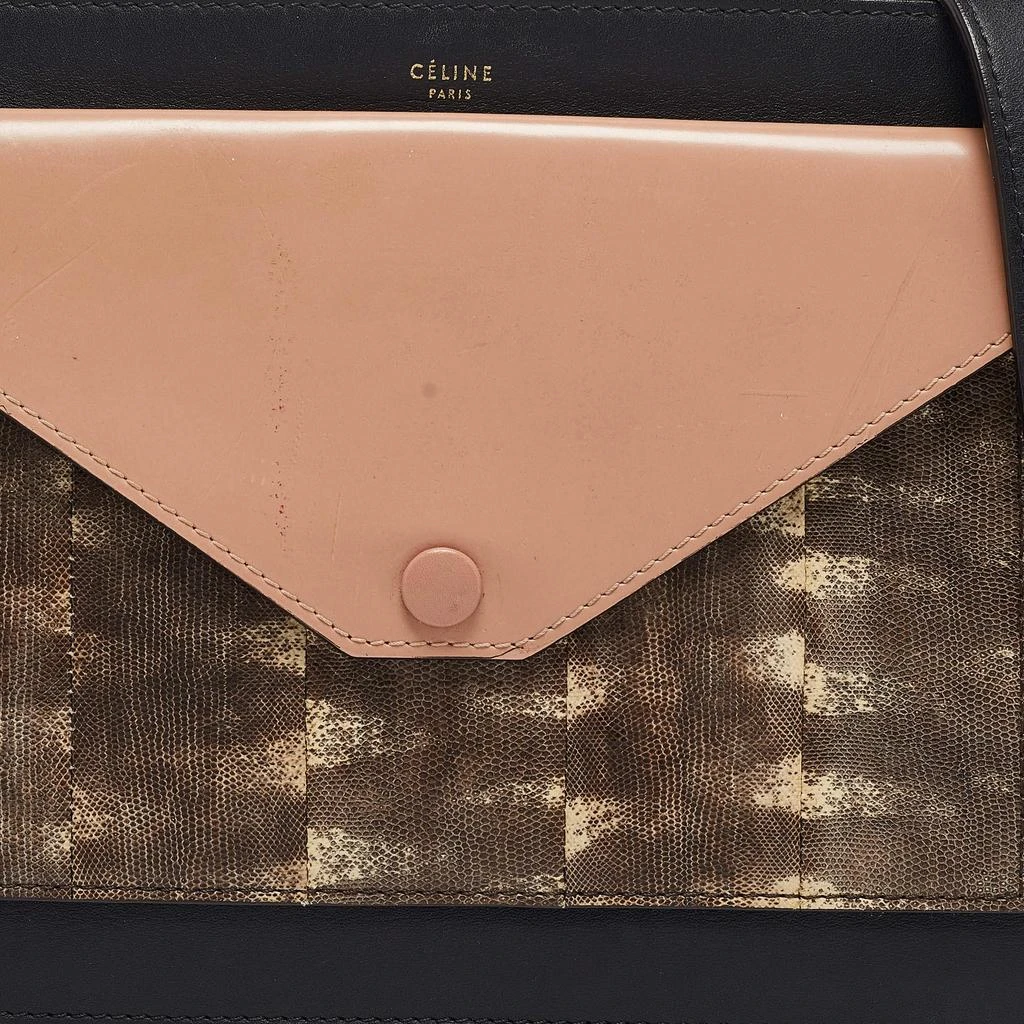 Celine Celine Multicolor Leather and Watersnake Pocket Envelope Shoulder Bag 5