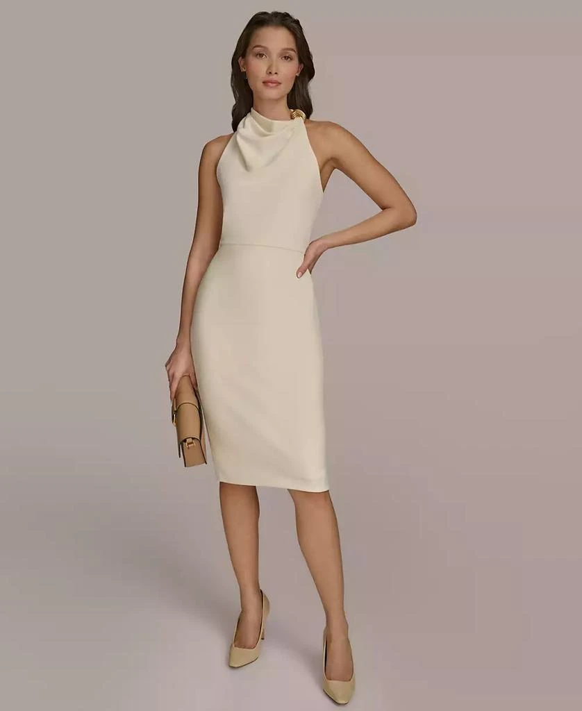 Donna Karan Women's Cowlneck Sheath Dress 1
