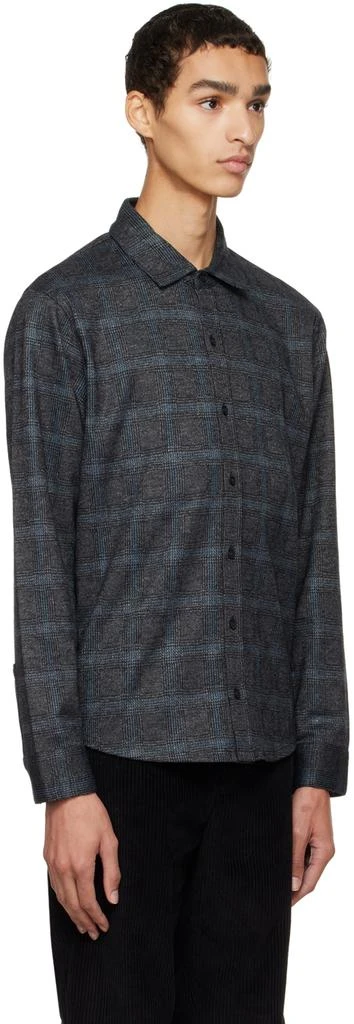 Vince Black Plaid Jacquard Shirt 2