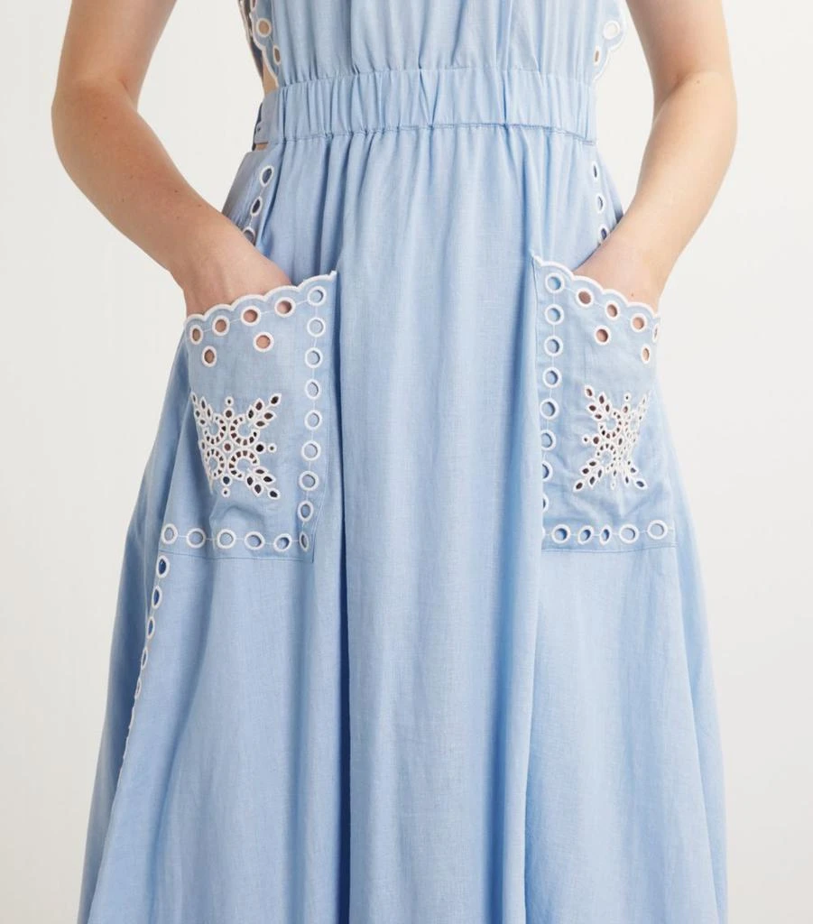 Sandro Embroidered Calypso Dress 6