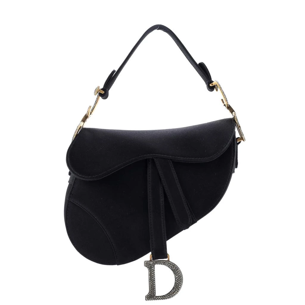 Dior Saddle Handbag Satin with Crystals Mini 1