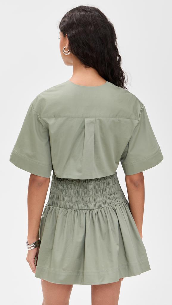 AMUR Genny Smocked Mini Dress
